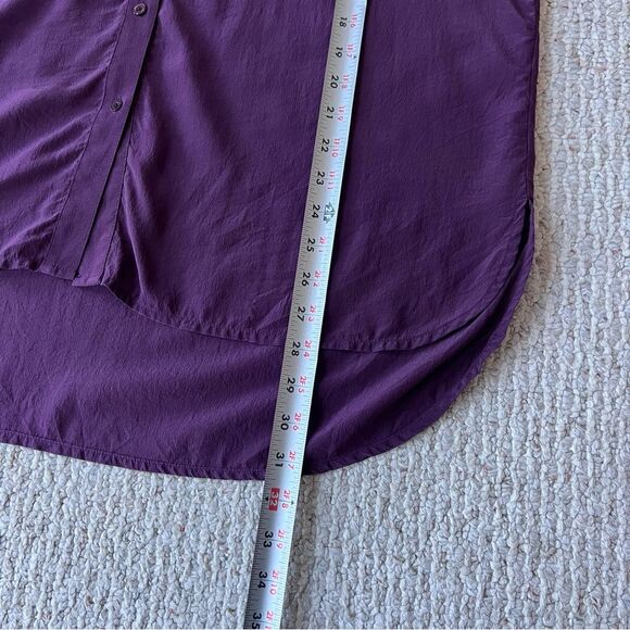 Eileen Fisher Silk Button Down Tunic Shirt - Picture 2 of 13